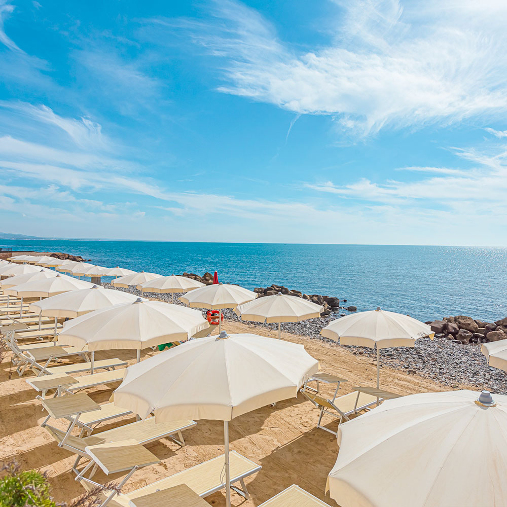 spiaggia hotel Cavalluccio Marino